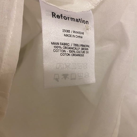 Reformation Hara White Top S - Picture 11 of 11